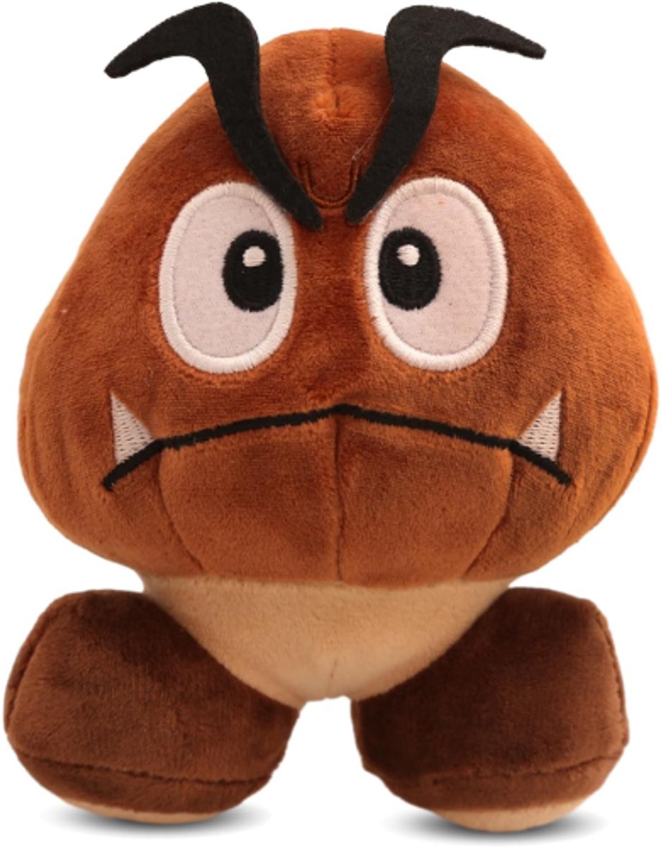 Goomba – Super Mario Bros Pluche Knuffel 20 cm {Speelgoed knuffels voor kinderen jongens meisjes | Nintendo plush toy | Mario, Luigi, Peach, Toad, Yoshi, Donkey Kong}